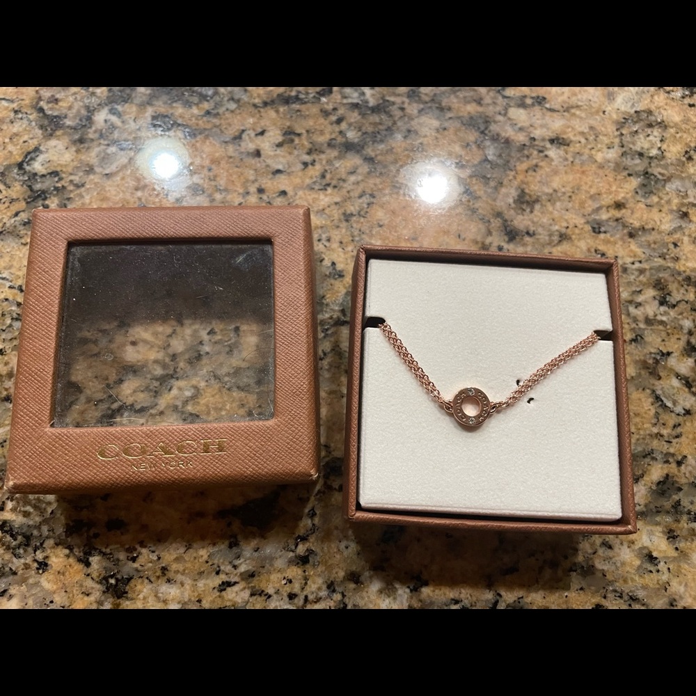 Rose gold Coach bracelet
